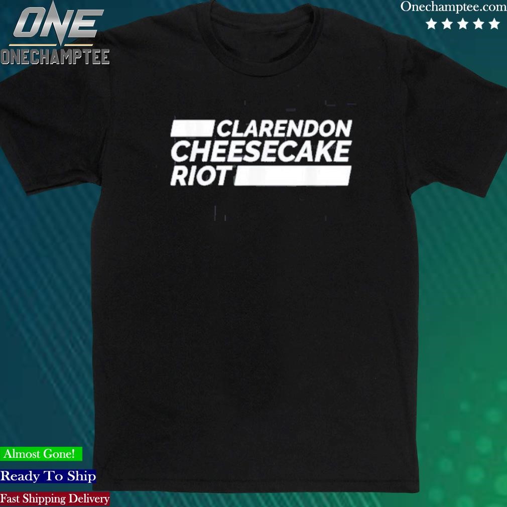 Official arlnow Merch Clarendon Cheesecake Riot T-Shirt
