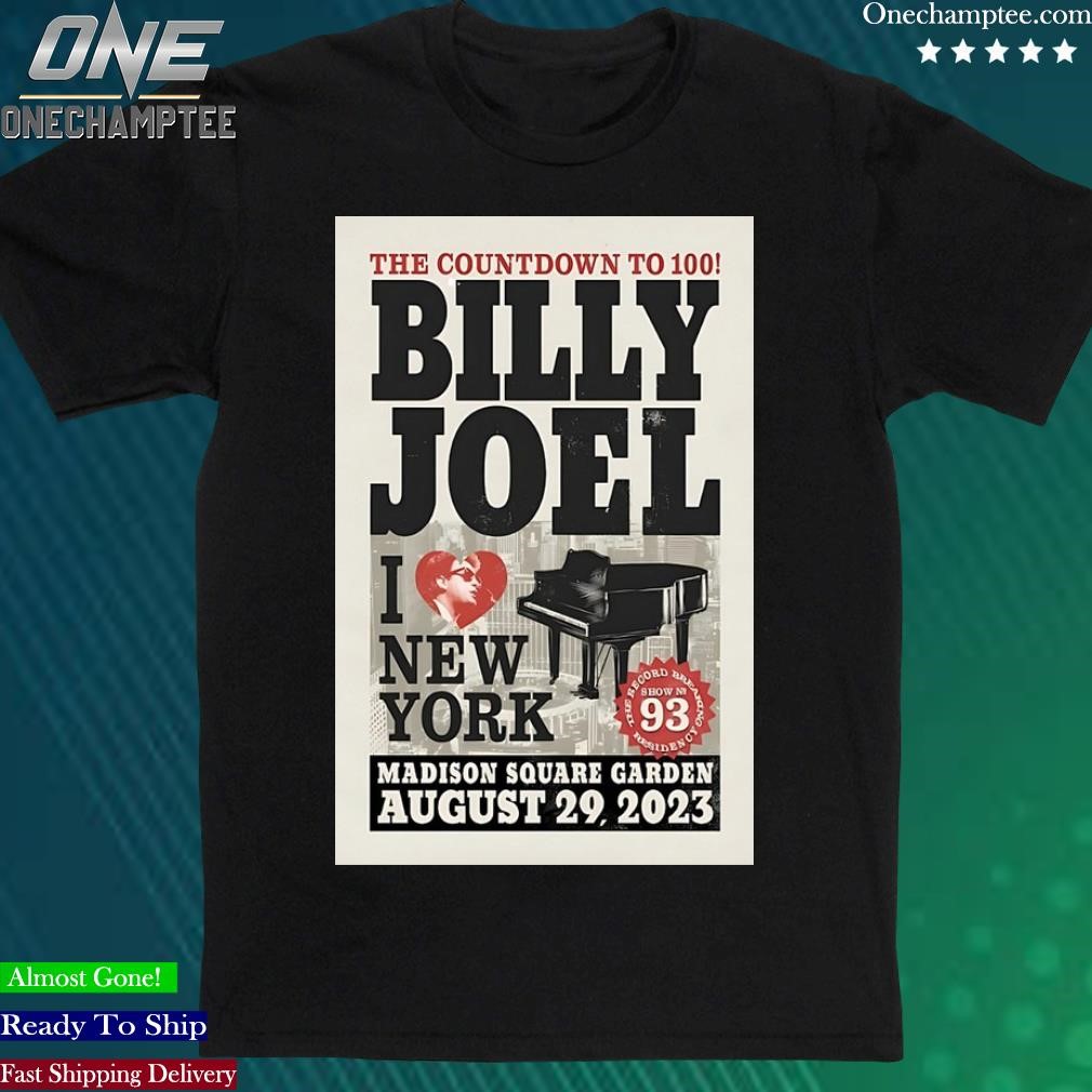 Official billy Joel New York, Ny Msg August 29 2023 Poster Shirt