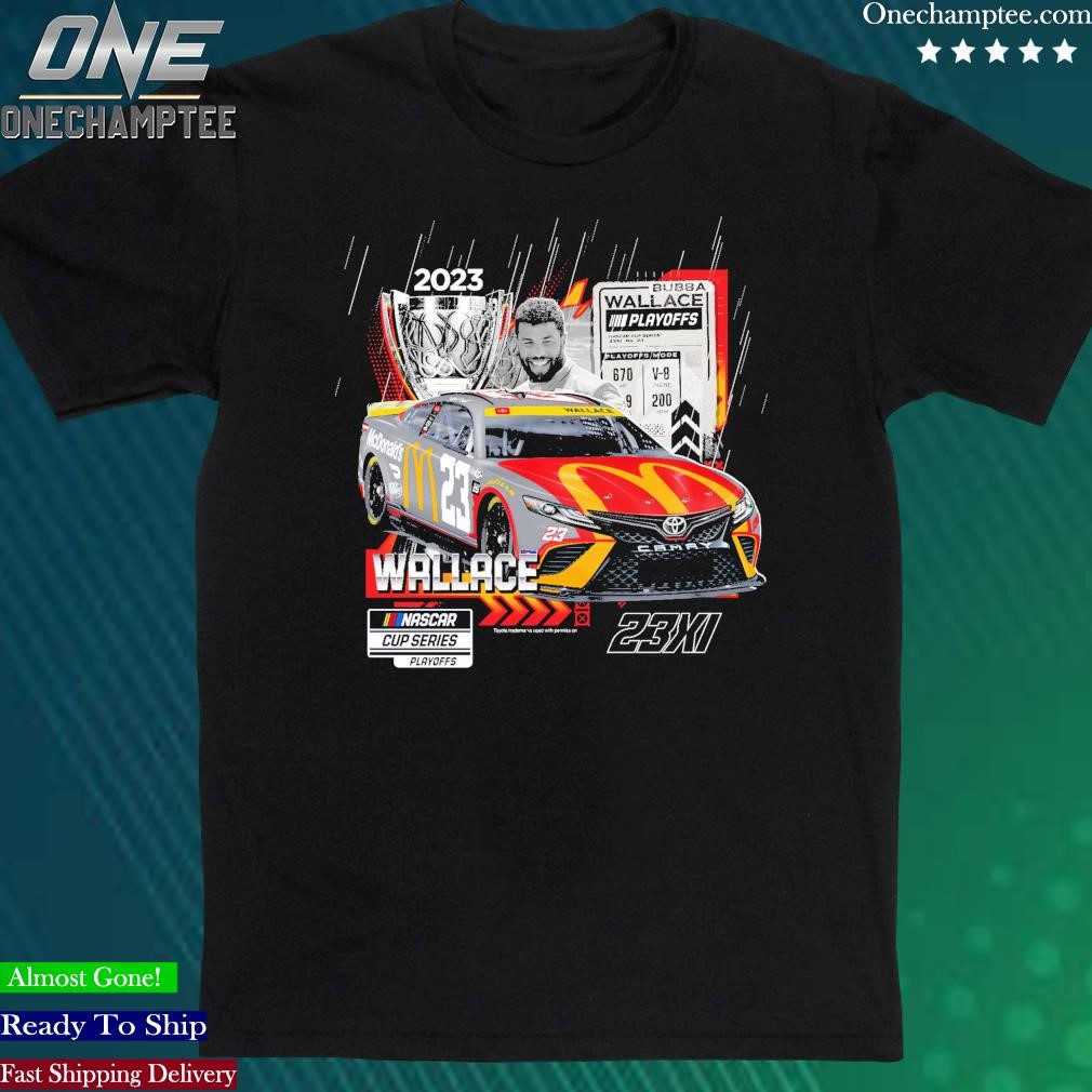 Official bubba Wallace Checkered Flag Sports 2023 NASCAR Cup Series Playoffs T-Shirt