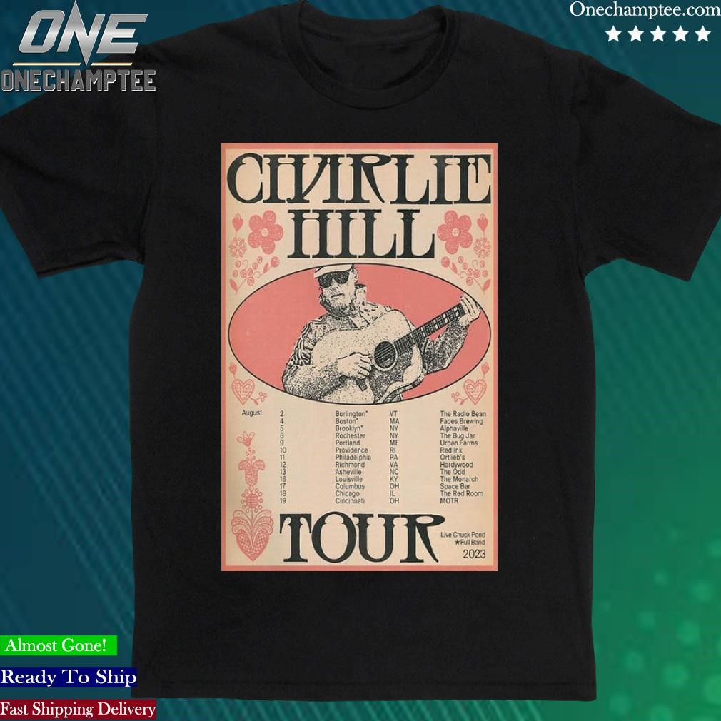 Official charlie Hill Tour August 2023 Poster Shirt
