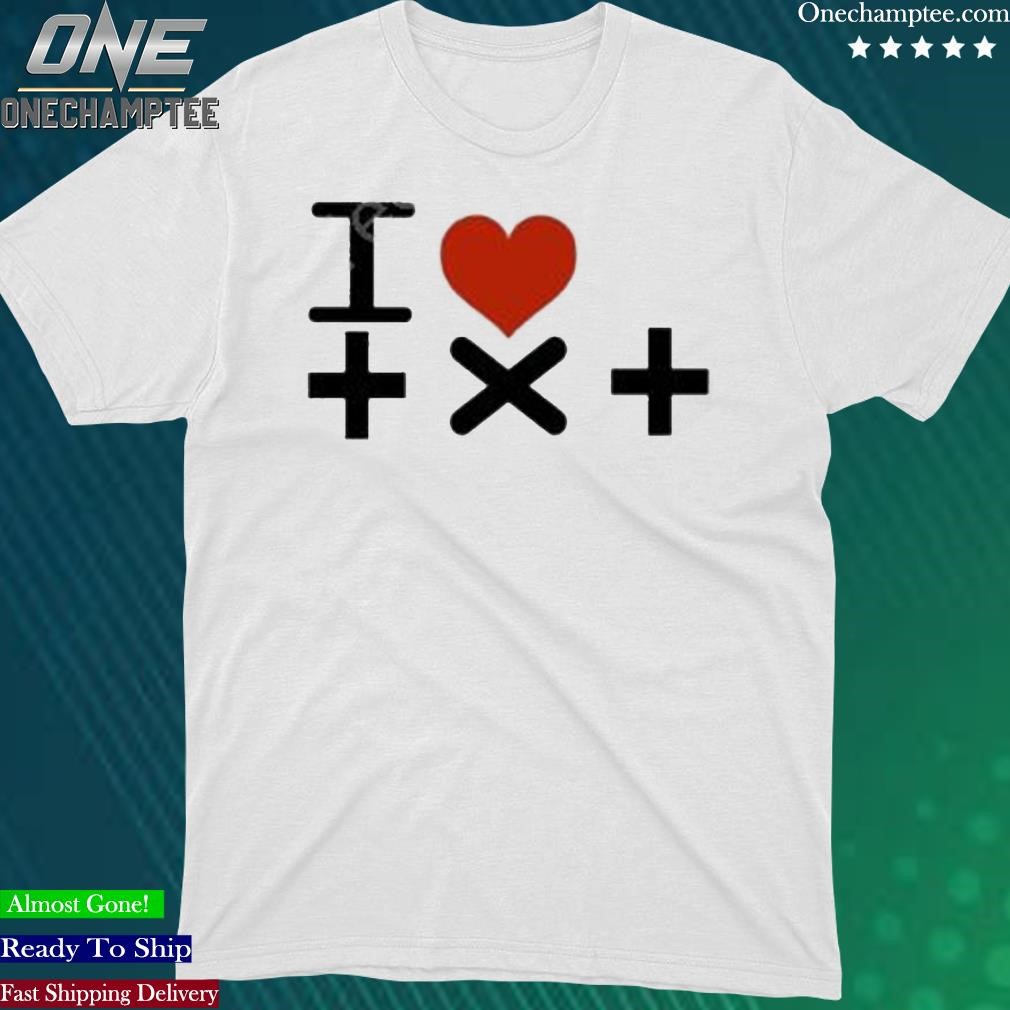 Official coi I Love + X + New Shirt