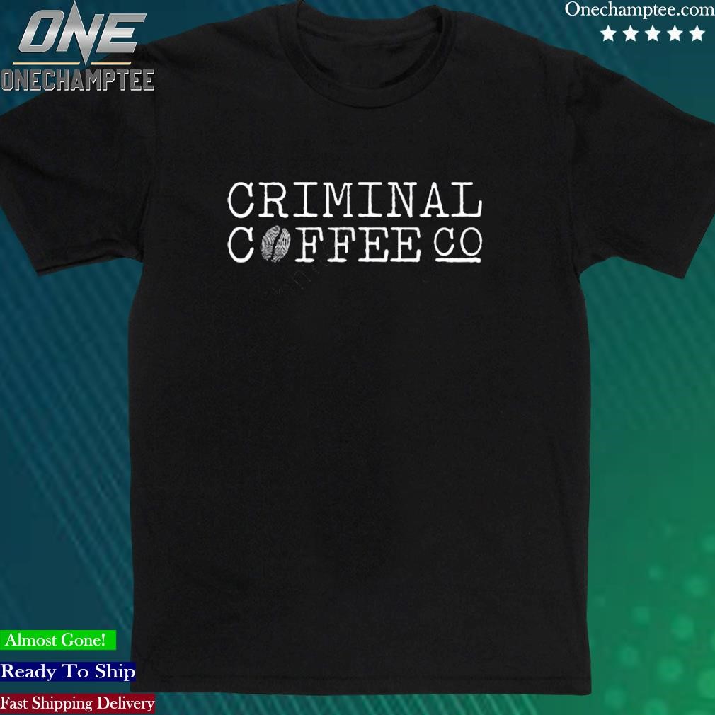 Official criminal Coffee Logo Black Shirt