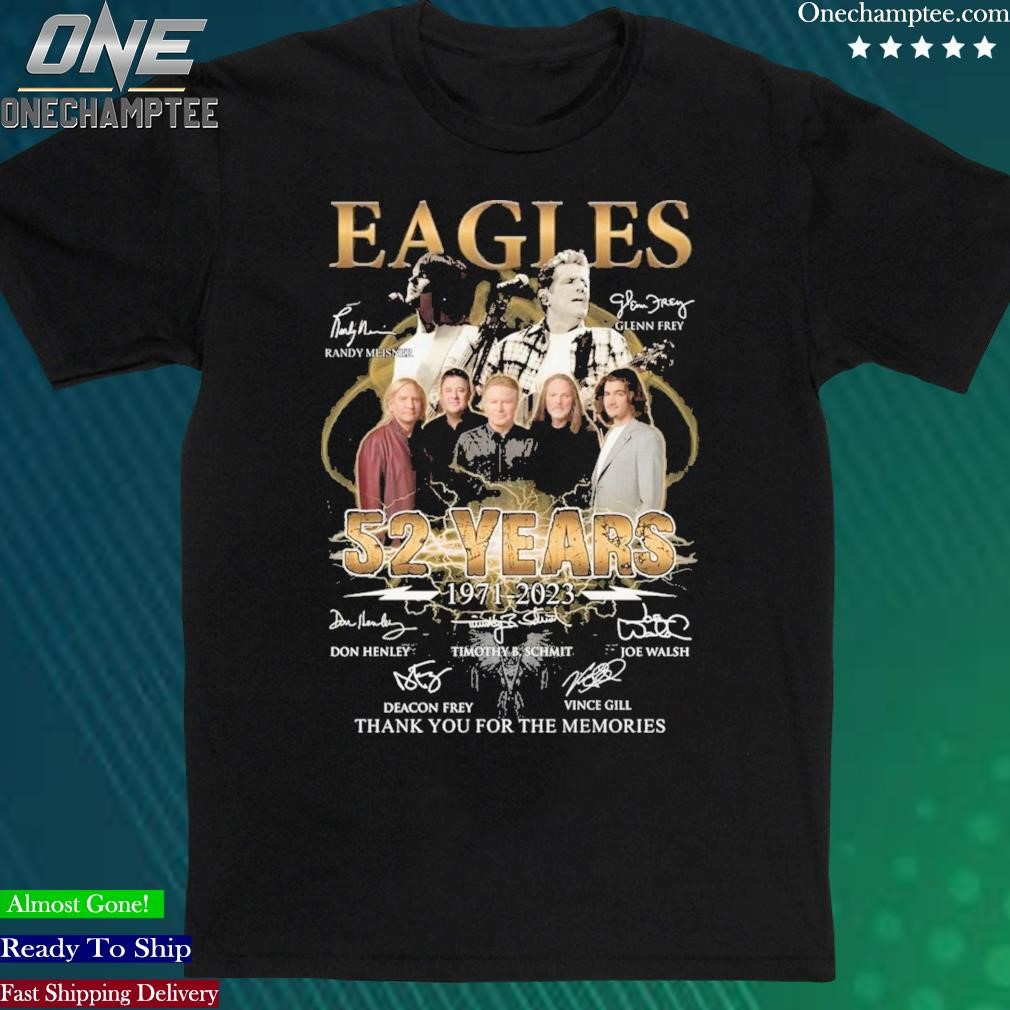 Official eagles 32 Years 1971 – 2023 Thank You For The Memories T-Shirt