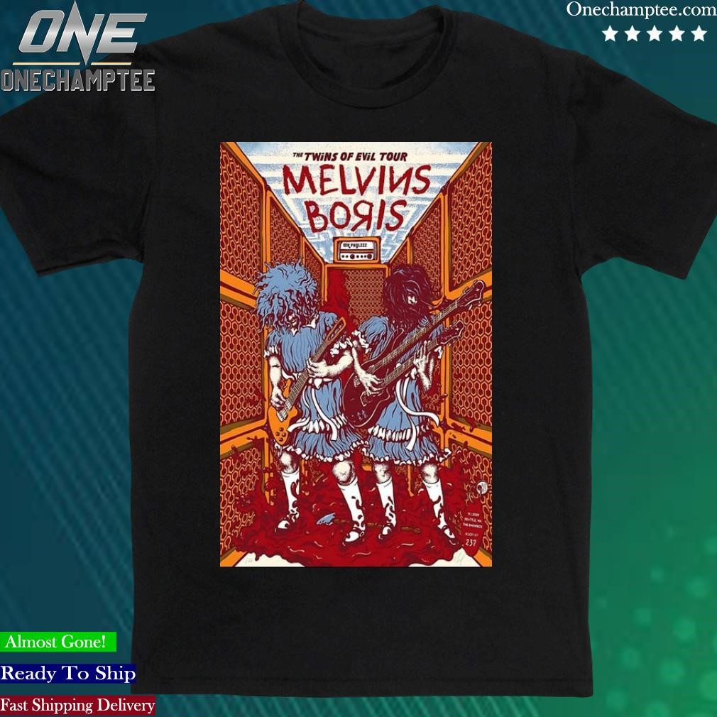 Official event The Melvins & Boris 01 09 2023 Seattle Poster Shirt
