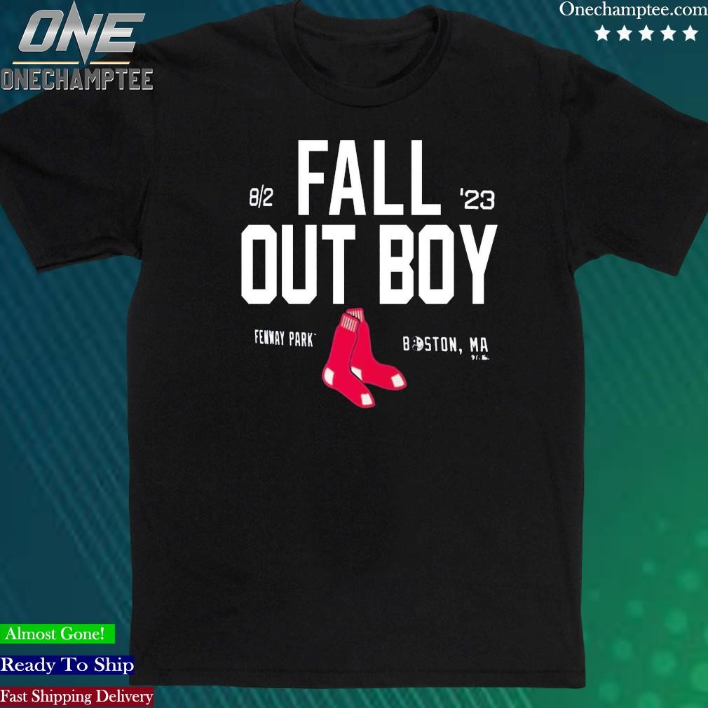 Official fall Out Boy Boston Red Sox Fenway Park Tour Shirt