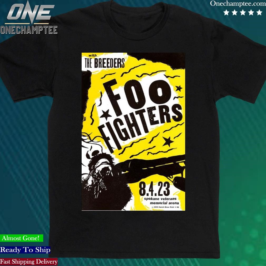 Official foo Fighters Spokane Arena, Washington D.C Event Aug 4, 2023 Poster Shirt