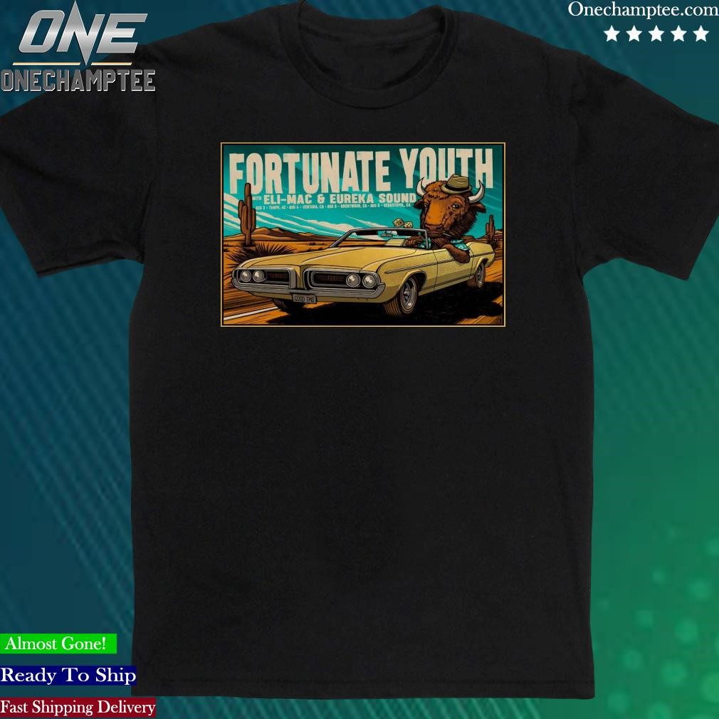 Official fortunate Youth With Eli-Mac & Eureka Sound Tour 2023 Poster Shirt