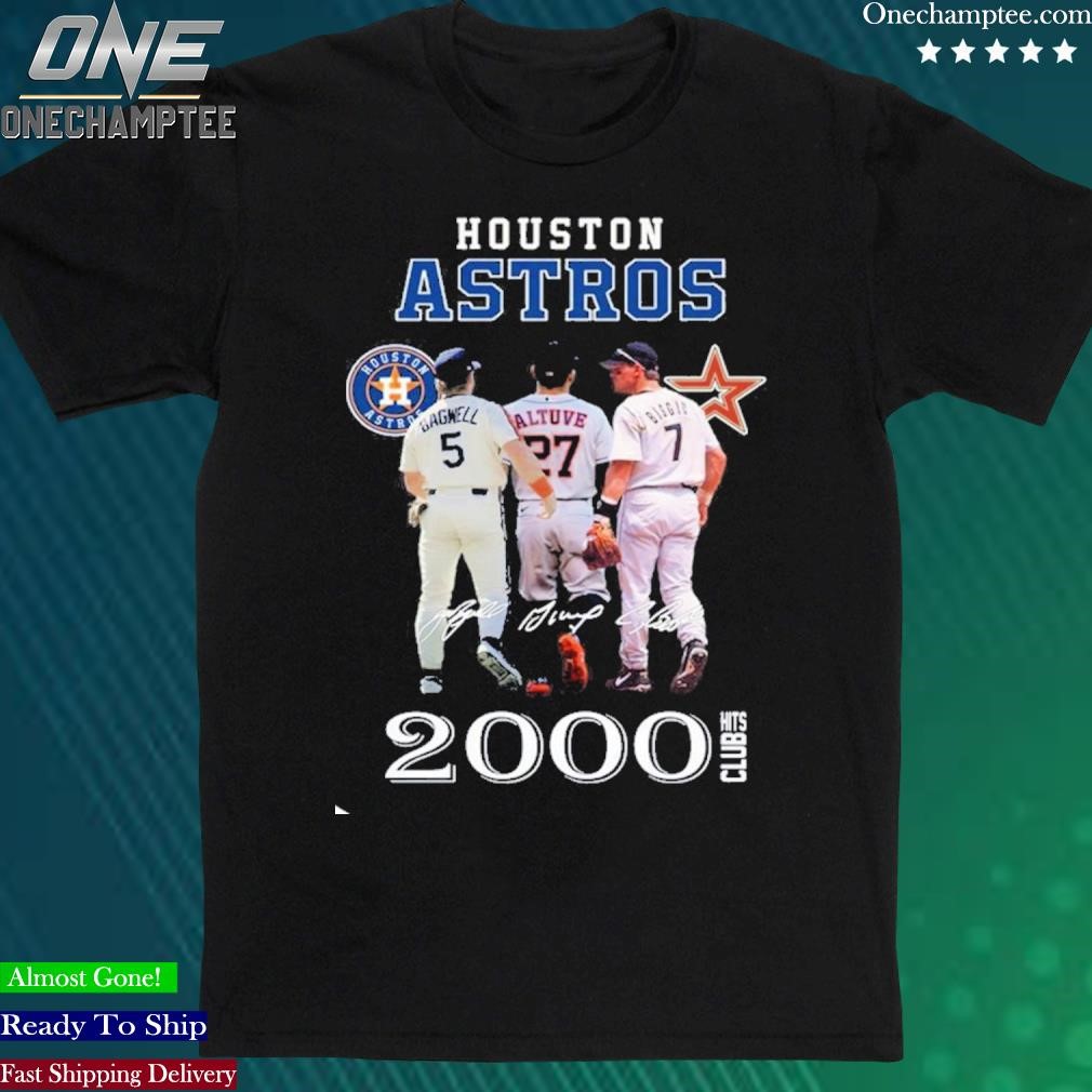 Official houston Astros 2000 Hits Club Shirt