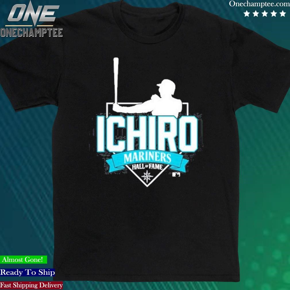 Official ichiro Prize Pack Mariners Hall of Fame Bobblehead Day Shirt