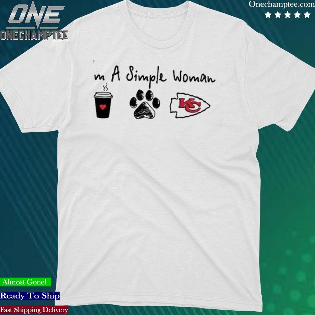 Official i’m A Simple Woman Coffee Dog And Kansas City Chiefs Shirt