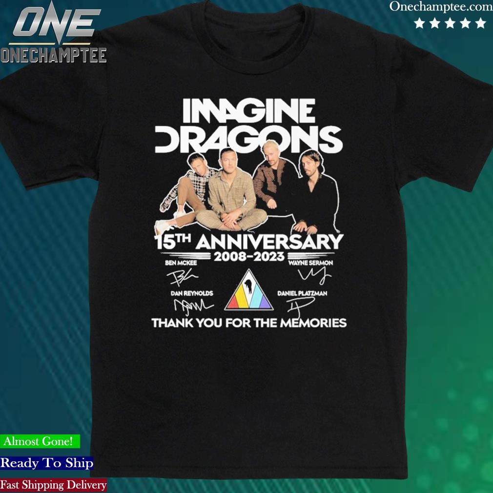 Official imagine Dragons 15th Anniversary 2008 2023 Memories Shirt