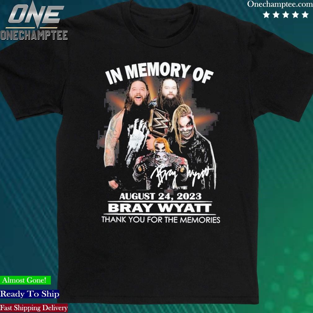 Official in Memory Of August 24, 2023 Bray Wyatt Thank You For The Memories Unisex T-Shirt