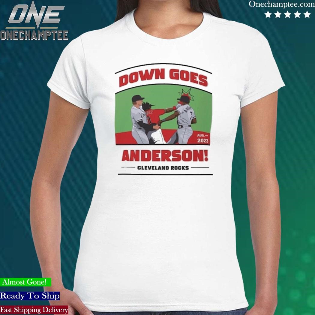 Down Goes Anderson Shirt Funny Meme Baseball Shirt Jose Ramirez