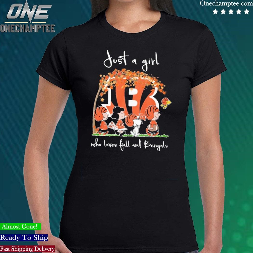 Official just A Girl Who Loves Fall And Bengals T Shirt, hoodie, sweater, long  sleeve and tank top