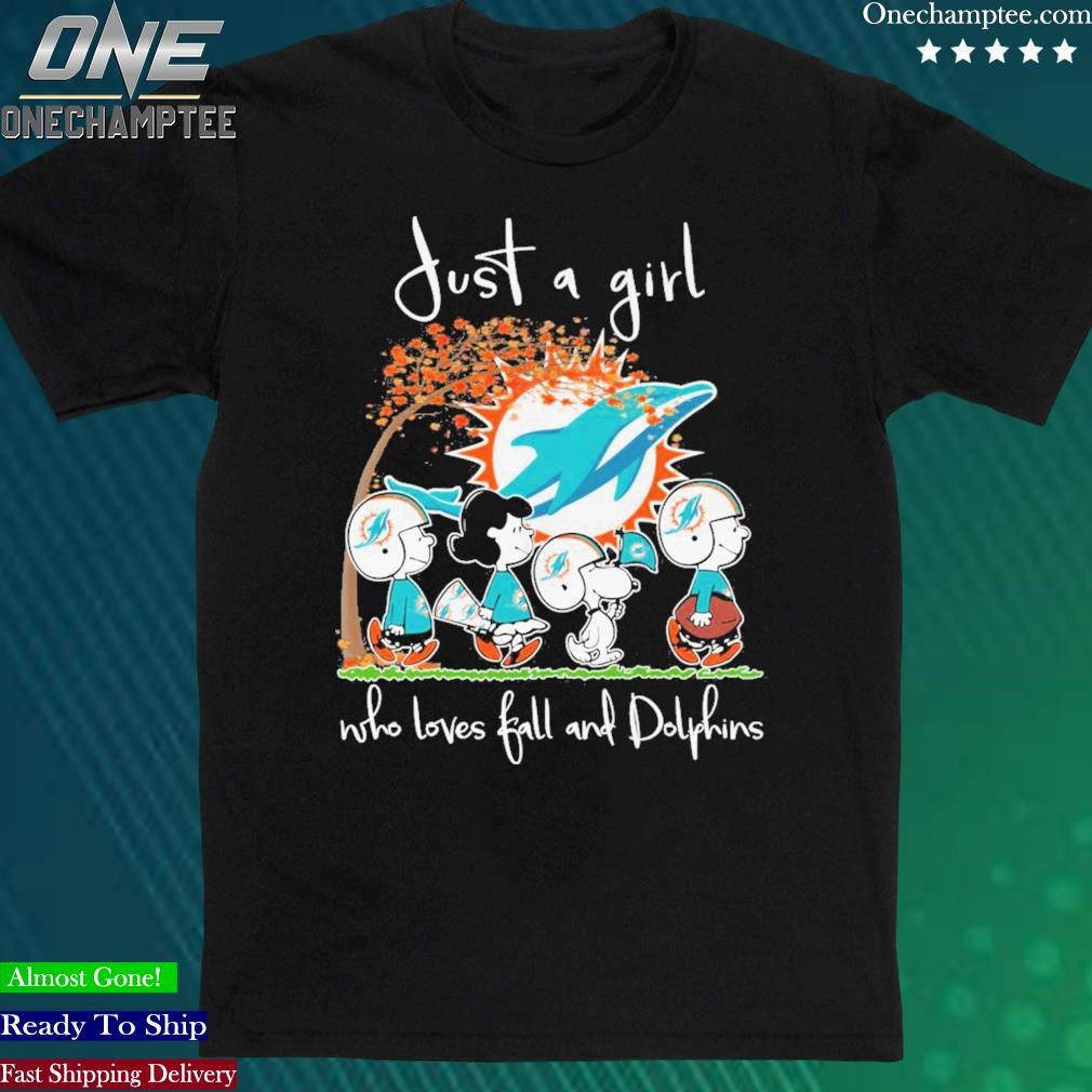 Official just A Girl Who Loves Fall And Dolphins T Shirt