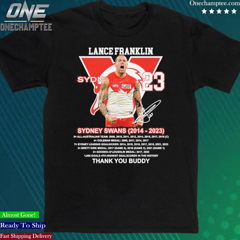 Official lance Franklin In Sydney Swans Team 2014-2023 Unisex Tshirt