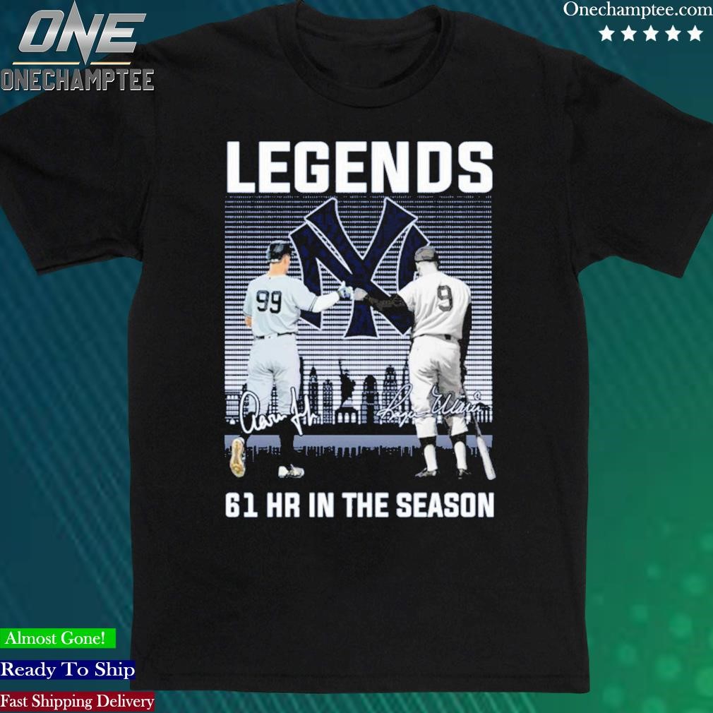 Official legend 61 Hr In The Season New York Yankees T-shirt