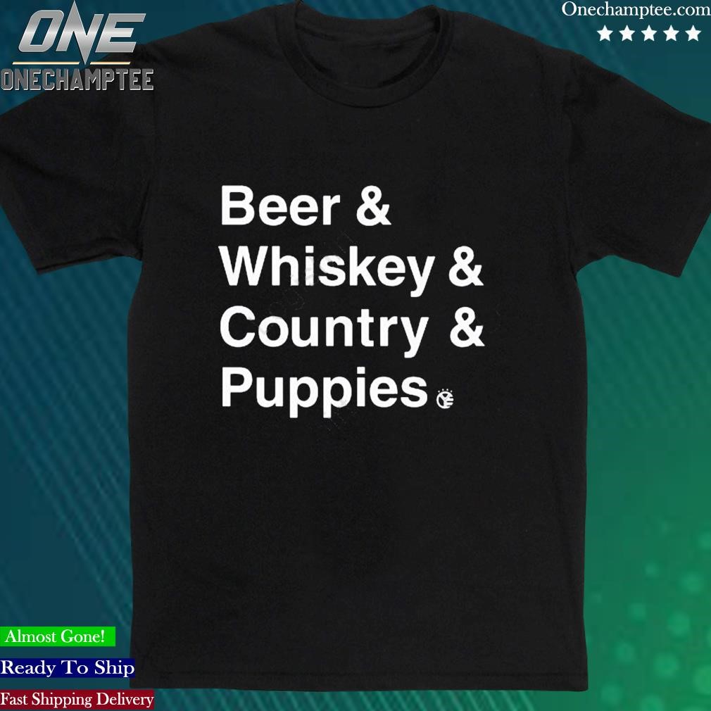 Official lexie Maddux Beer Whiskey Country Puppies Shirt