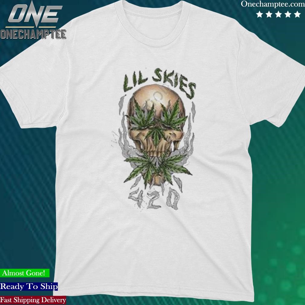Official lil Skies 420 Skull Shirt