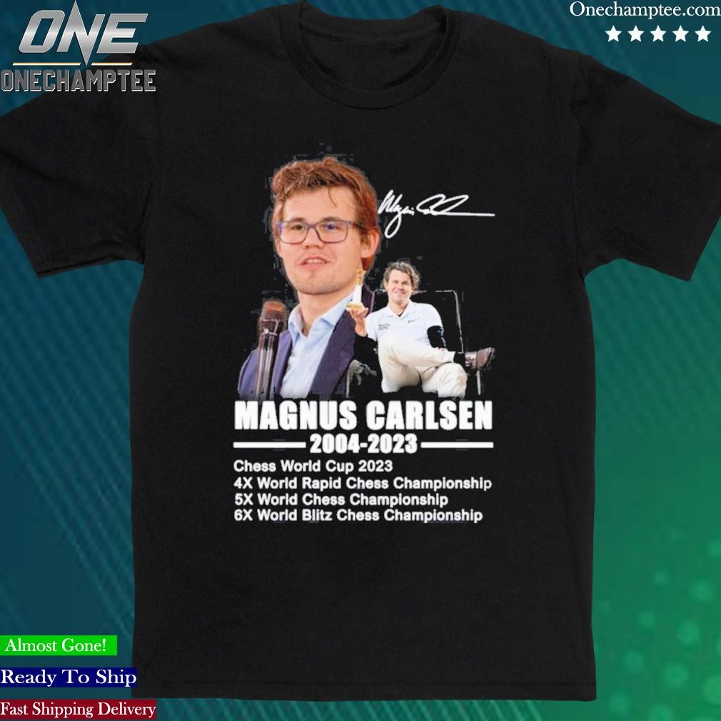 Official magnus Carlsen 2004-2023 Championship Shirt