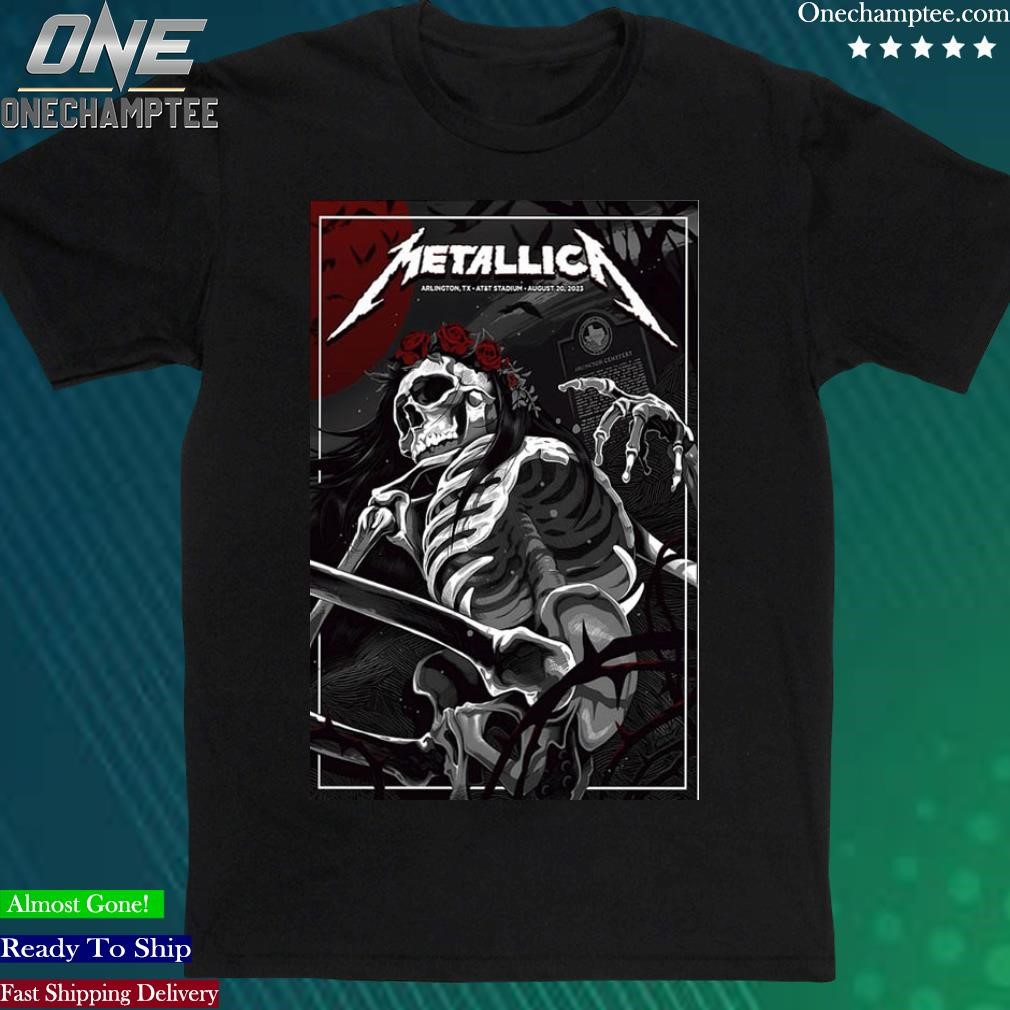 Official metallica 20 August Event Arlington Poster Shirt