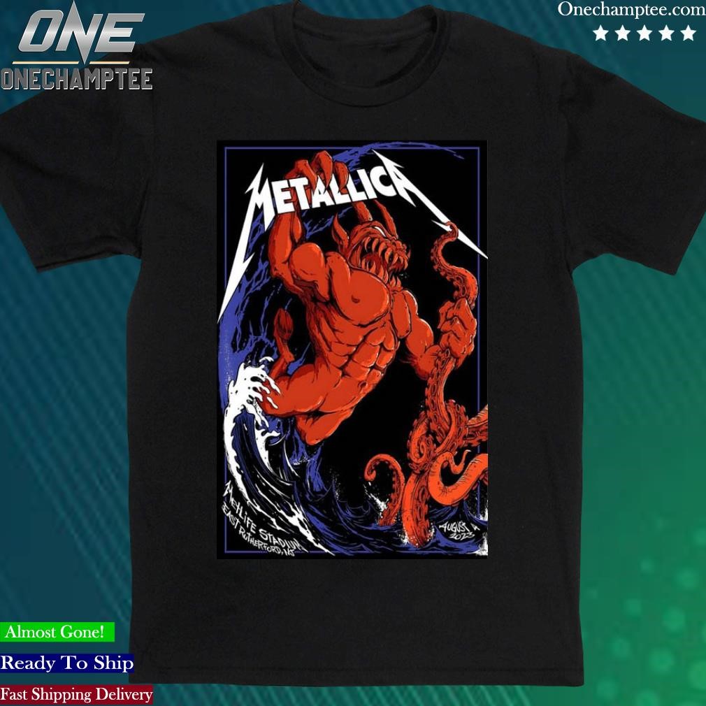 Official metallica Tour 2023 MetLife Stadium Poster Shirt