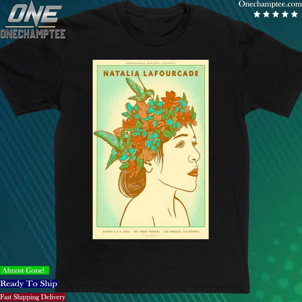 Official natalia Lafourcade Concert Tour Aug 3-4, 2023 Los Angeles, CA Poster Shirt