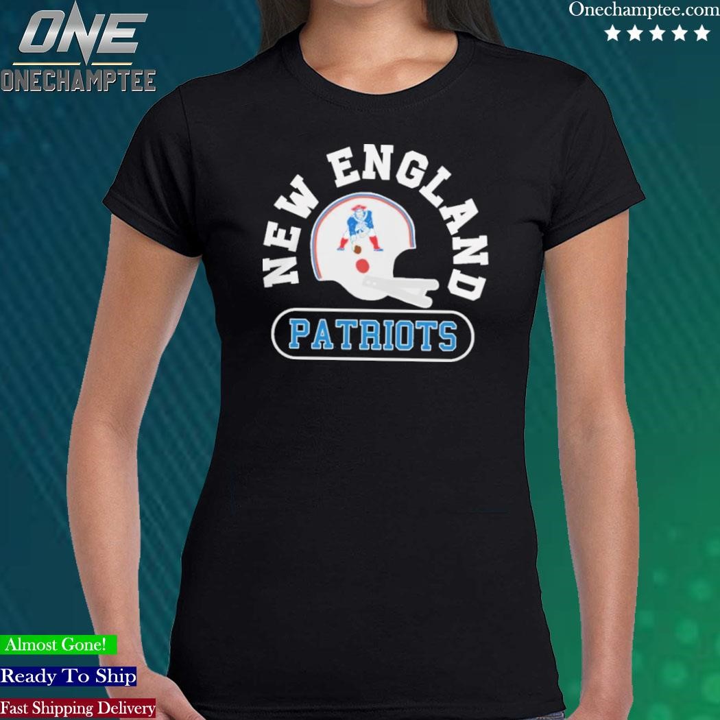 New England Patriots Helmet Retro  New England Patriots Helmet T-Shirt –  HOMAGE