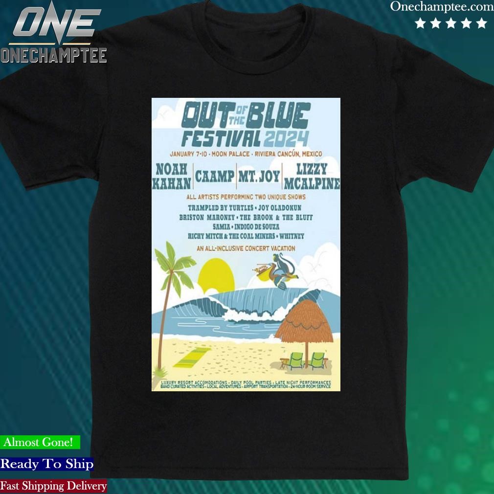 Official out Of The Blue Festival Tour 2023 Poster Shirt
