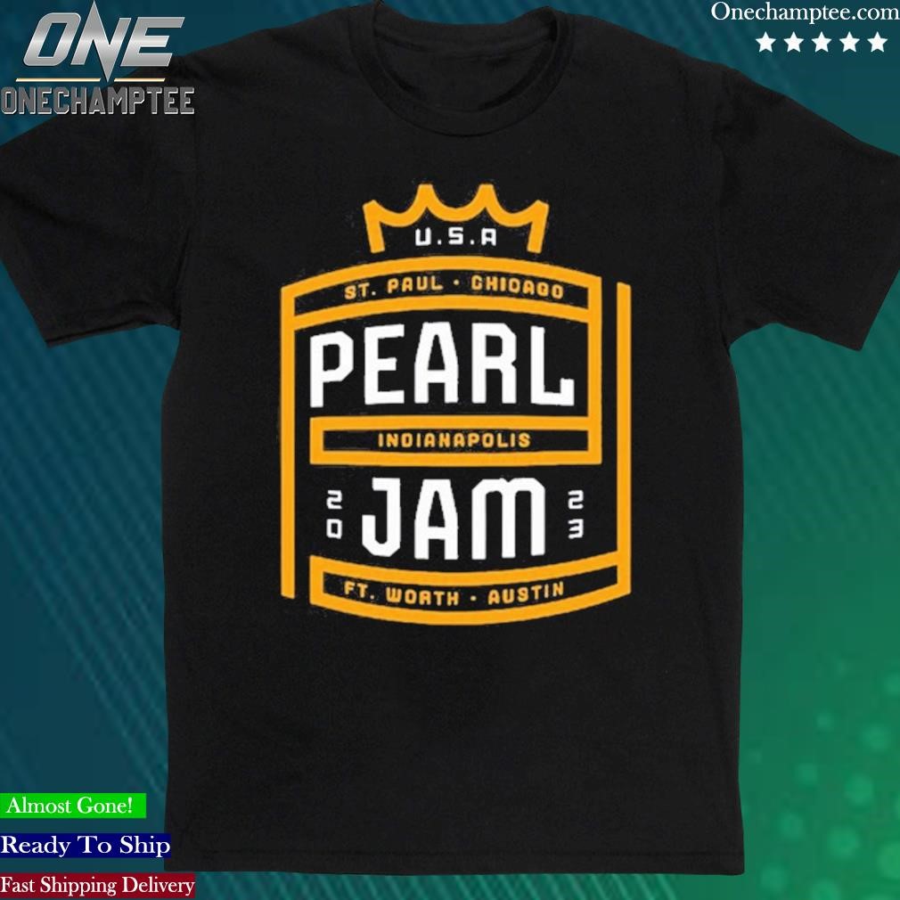 Official pearl Jam Tour 2023 St Paul, Chicago, Indianapolis and FT Worth Shirt