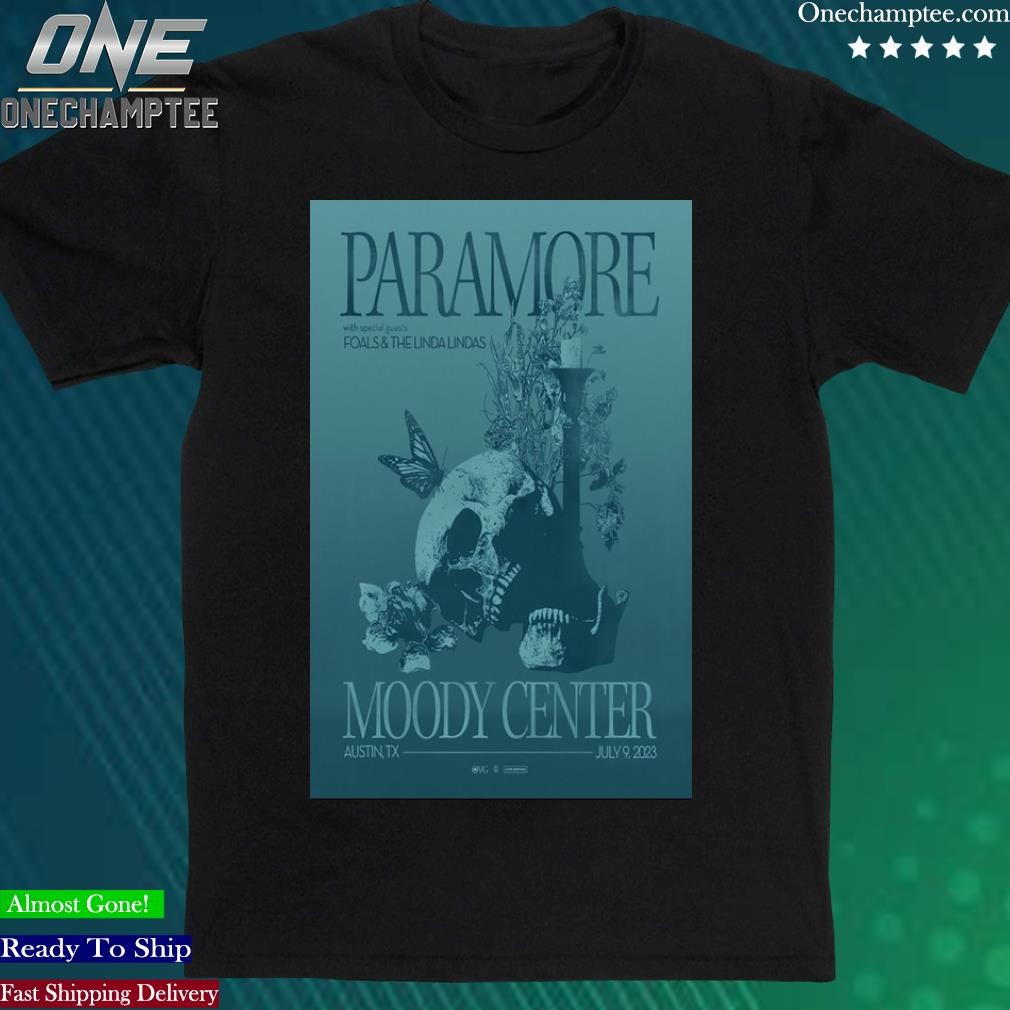Official poster July 9 2023 Paramore Moody Center In Austin, Tx Shirt