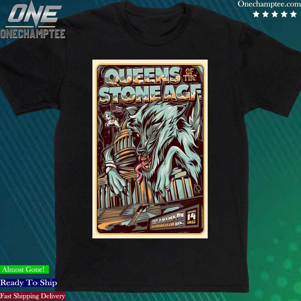 Official queens Of The Stone Age The Anthem, Washington DC Aug 14 2023 Poster Shirt