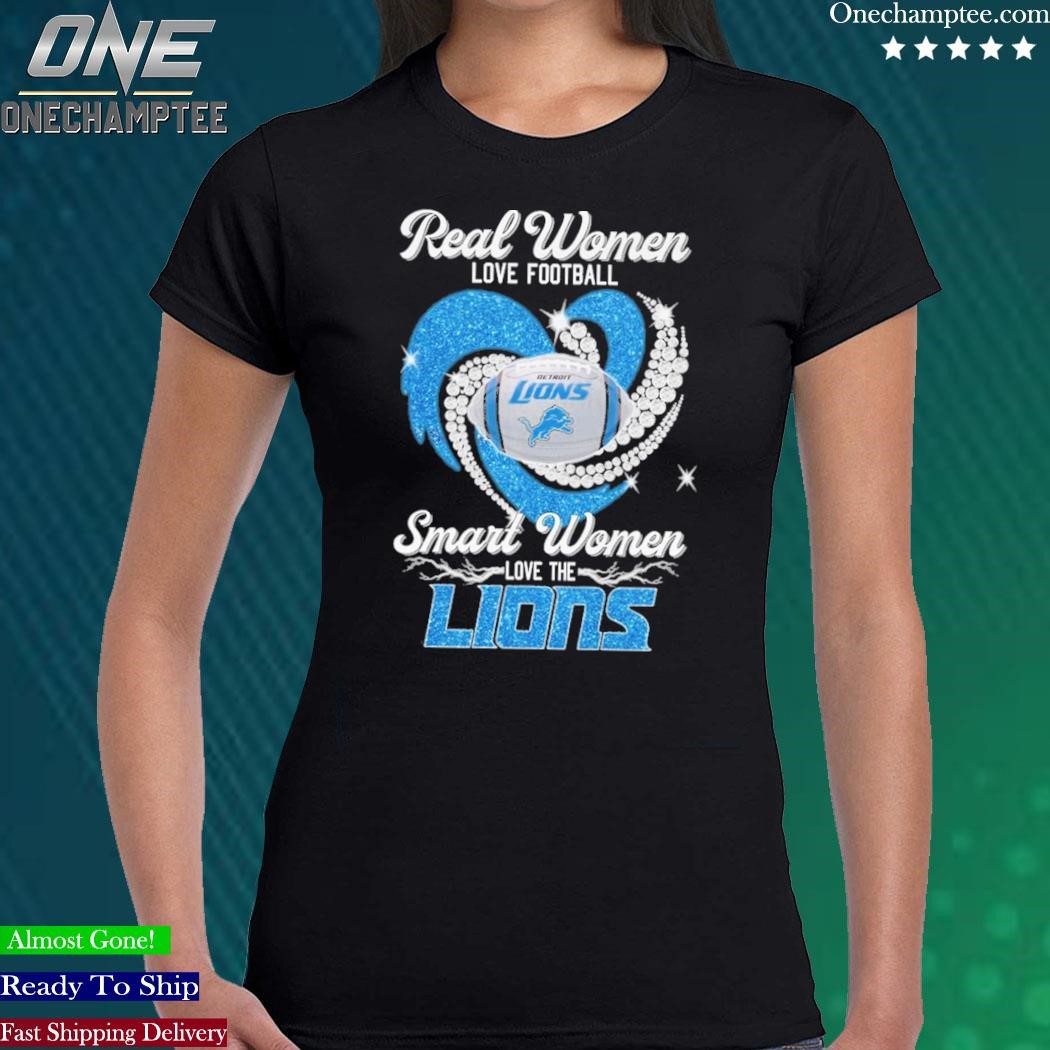 Smart Women Love The Detroit Lions T Shirt -  Worldwide  Shipping