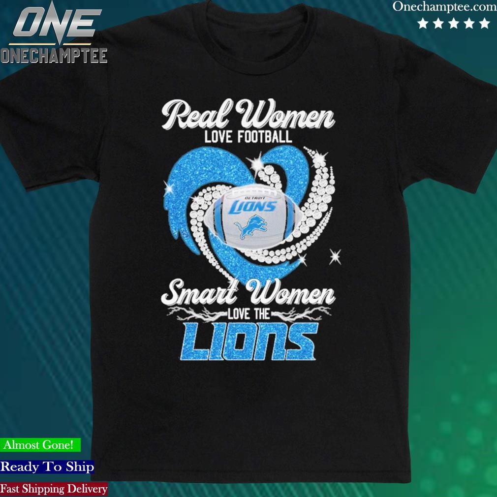 Real Women Love Football Smart The Detroit Lions Shirt ⋆ Vuccie