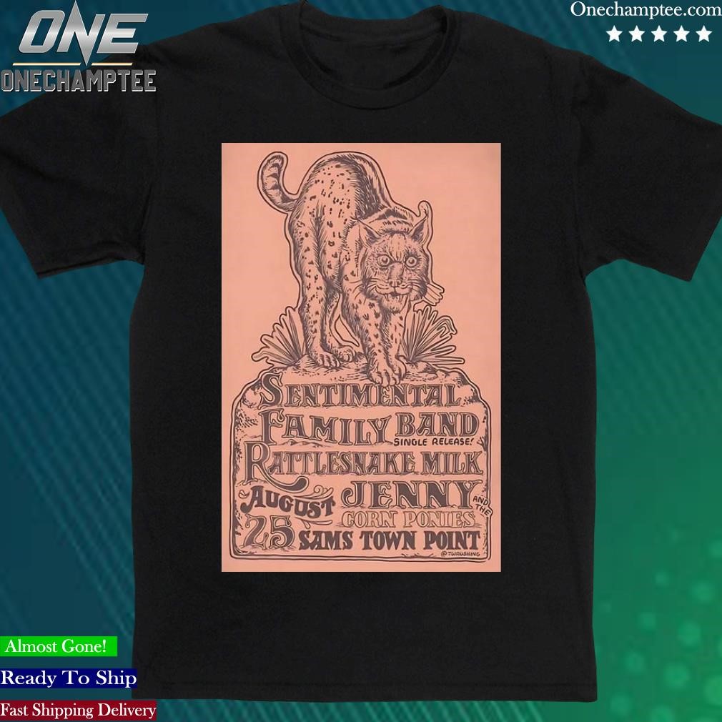 Official sentimental Family Band Sam's Town Point Austin, TX August 25 2023 Poster Shirt