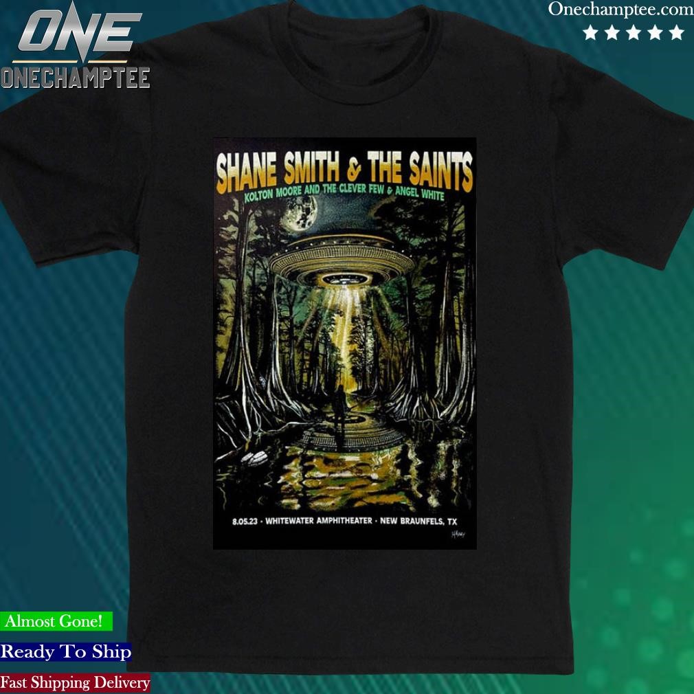 Official shane Smith & The Saints Whitewater Amphitheater Aug 05 2023 New Braunfels TX Poster Shirt