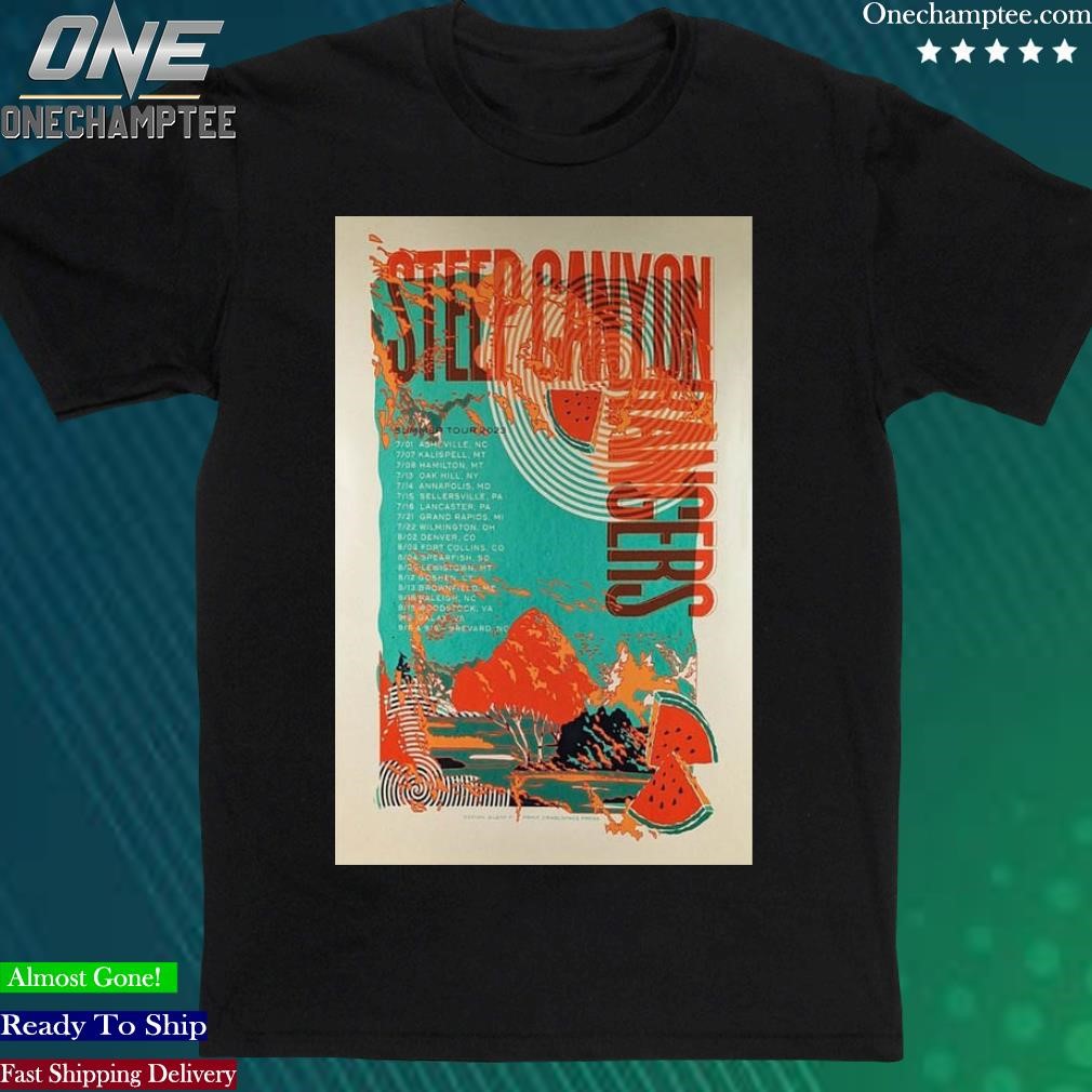 Official steep Canyon Rangers Summer Tour 2023 Poster Shirt