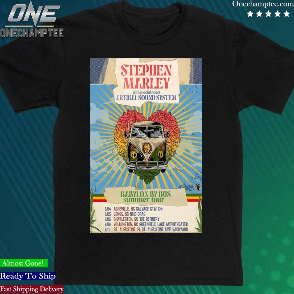Official stephen Marley Babylon By Bus Summer Tour 2023 Poster Shirt
