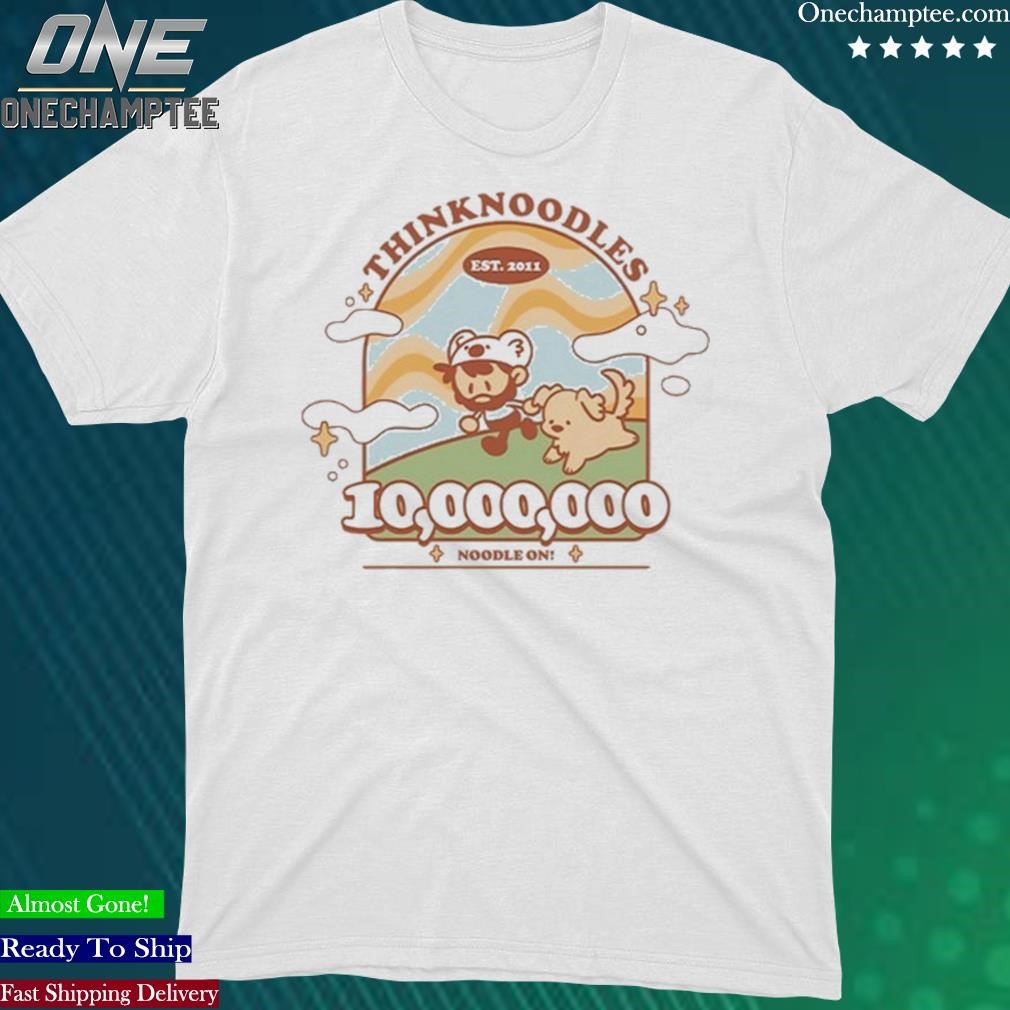 Official thinknoodles 10 Million Noodles Shirt
