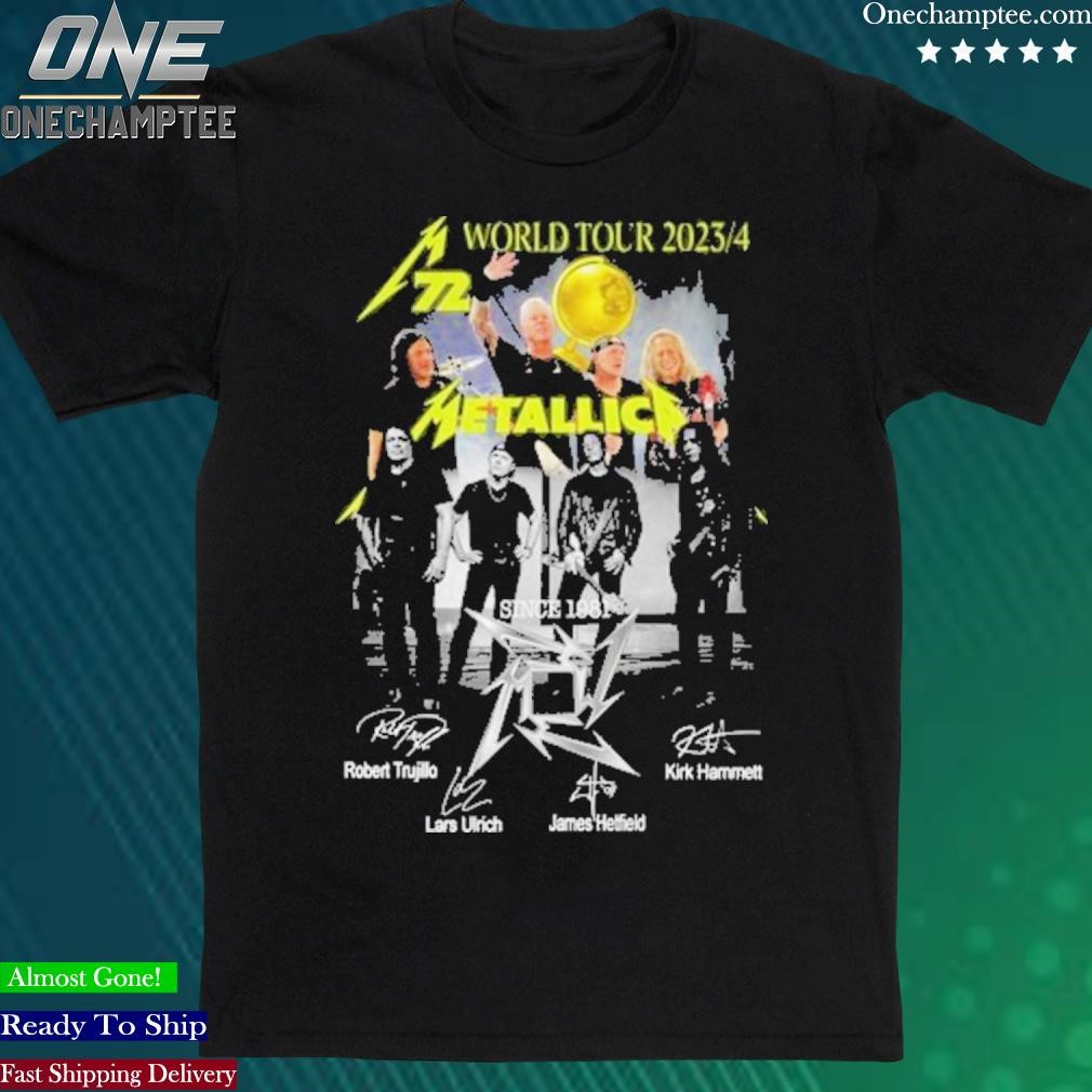 Official world Tour 2023 4 Metallica Since 1981 Signature Shirt