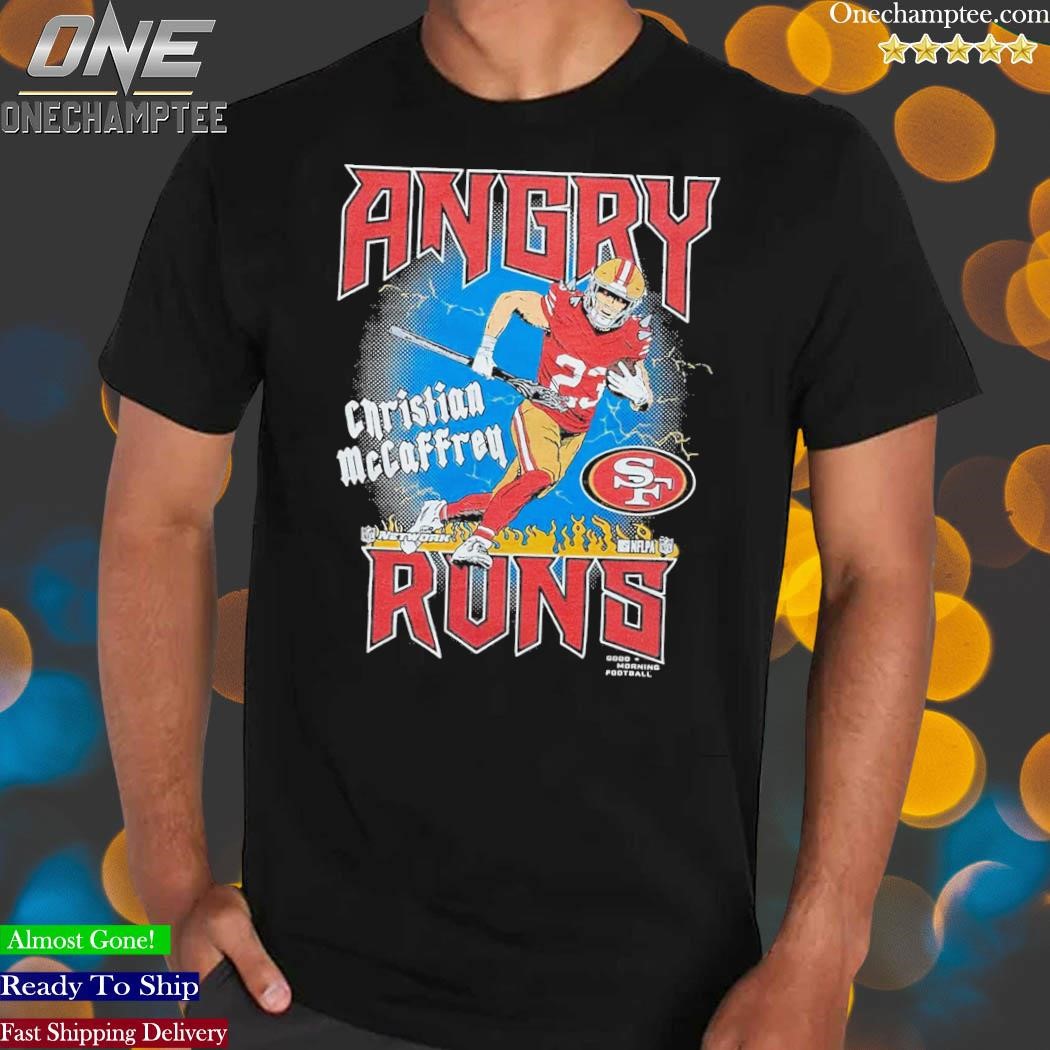 Angry Runs 49ers Christian Mccaffrey Shirt, hoodie, sweater and long sleeve