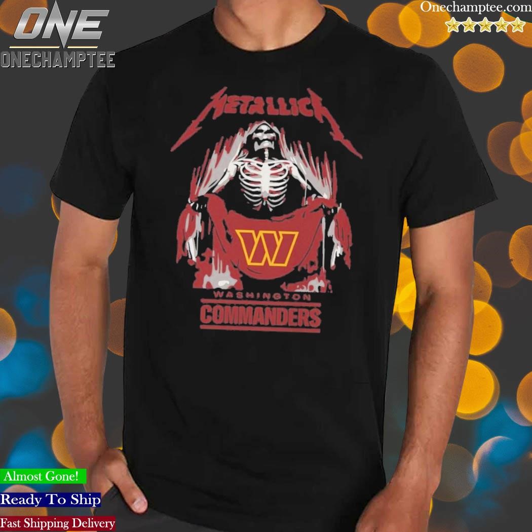 Metallica Collab Washington Commanders 2023 shirt, hoodie, sweater