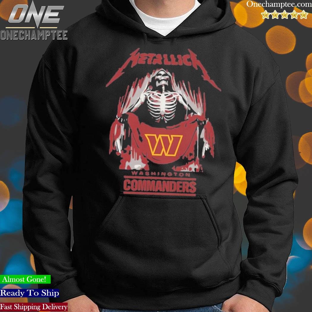 Metallica Collab Washington Commanders T-Shirt, hoodie, sweater, long  sleeve and tank top