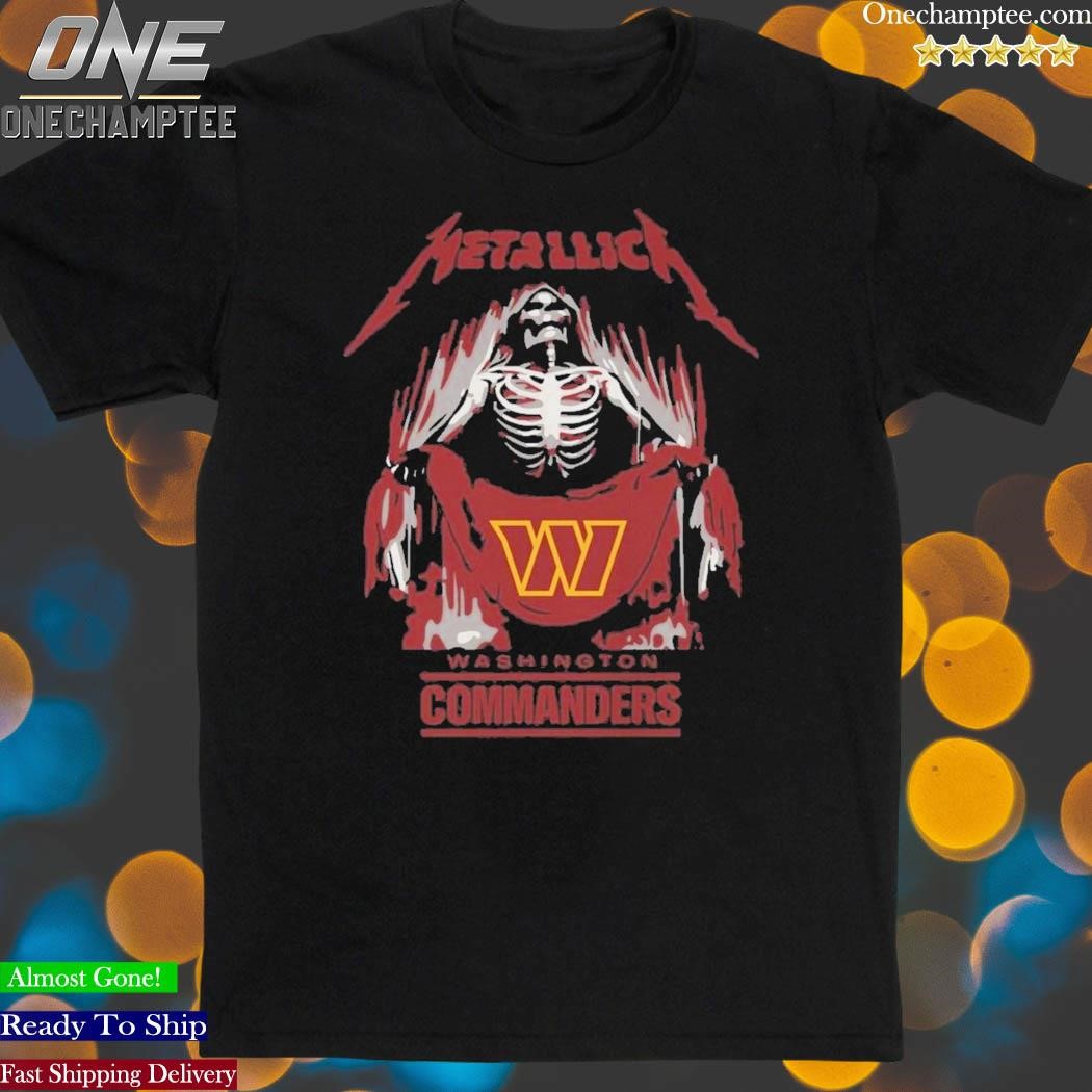 Metallica Collab Washington Commanders T-shirt