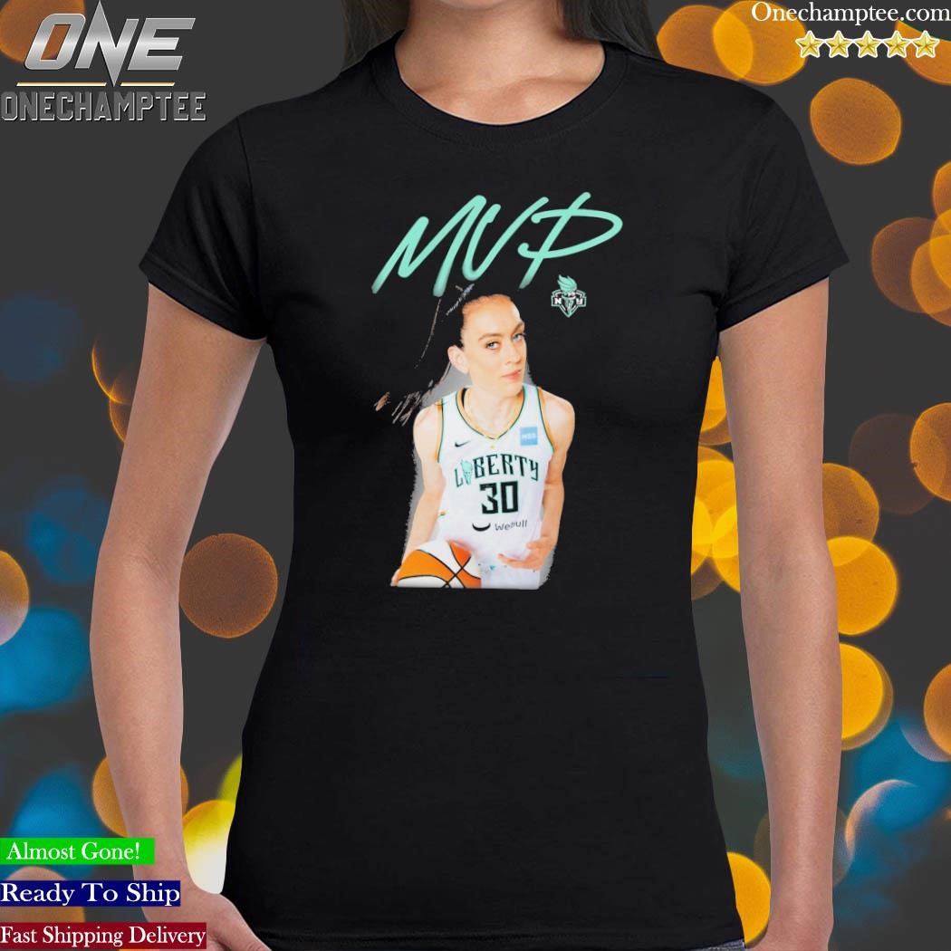 Unisex New York Liberty Breanna Stewart Stadium Essentials Black 2023 WNBA  MVP T-Shirt