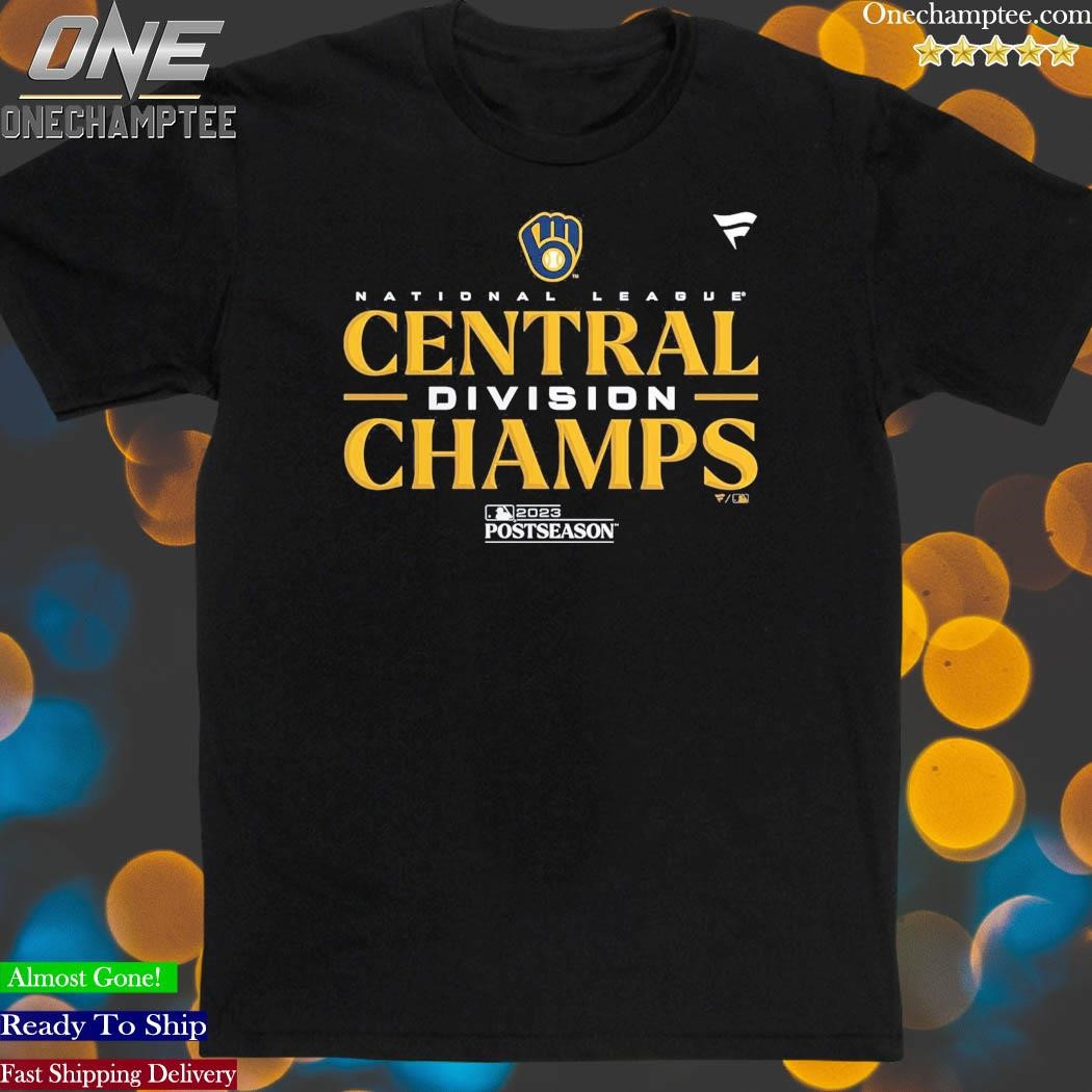 FANATICS Youth Fanatics Branded Navy Milwaukee Brewers 2023 NL Central  Division Champions Locker Room T-Shirt