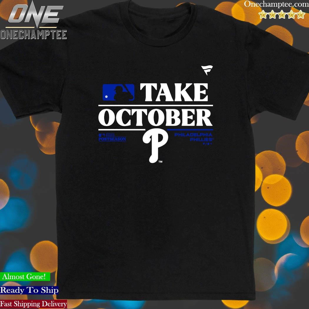 Official Philadelphia phillies red october 2023 postseason T-shirt