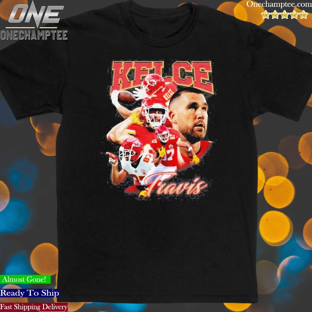 Travis Kelce Retro 90s Shirt Travis Kelce Vintage Poster -   in