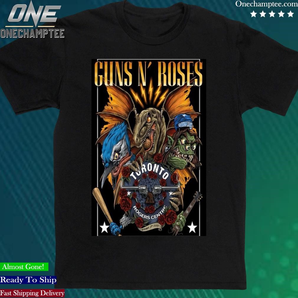 Official guns N' Roses September 3rd, 2023 Rogers Centre Toronto Poster Shirt