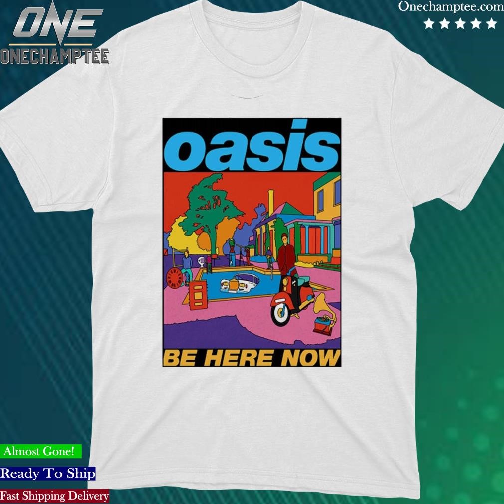 Official oasis Organic Be Here Now Cover Art Shirt